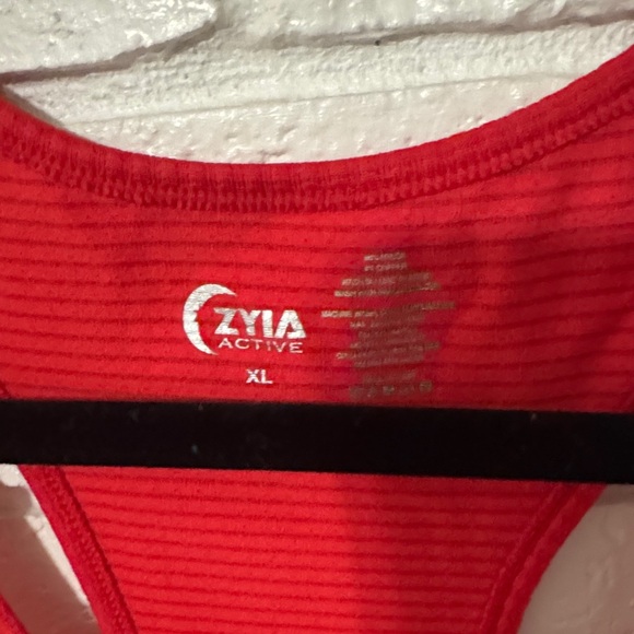 Women’s Red Racerback Performance Tank Top - Picture 2 of 4